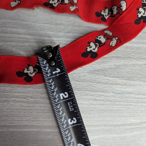 Vintage Disney Red & Mickey Mouse Adjustable Suspenders - Picture 7 of 7